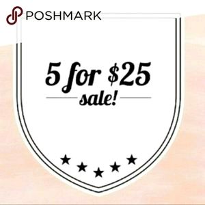 🥳 5 party face items for $25